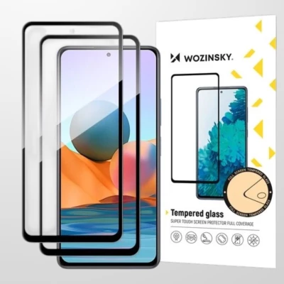 Стъклен протектор WOZINSKY за XIAOMI REDMI Note 10 Pro black